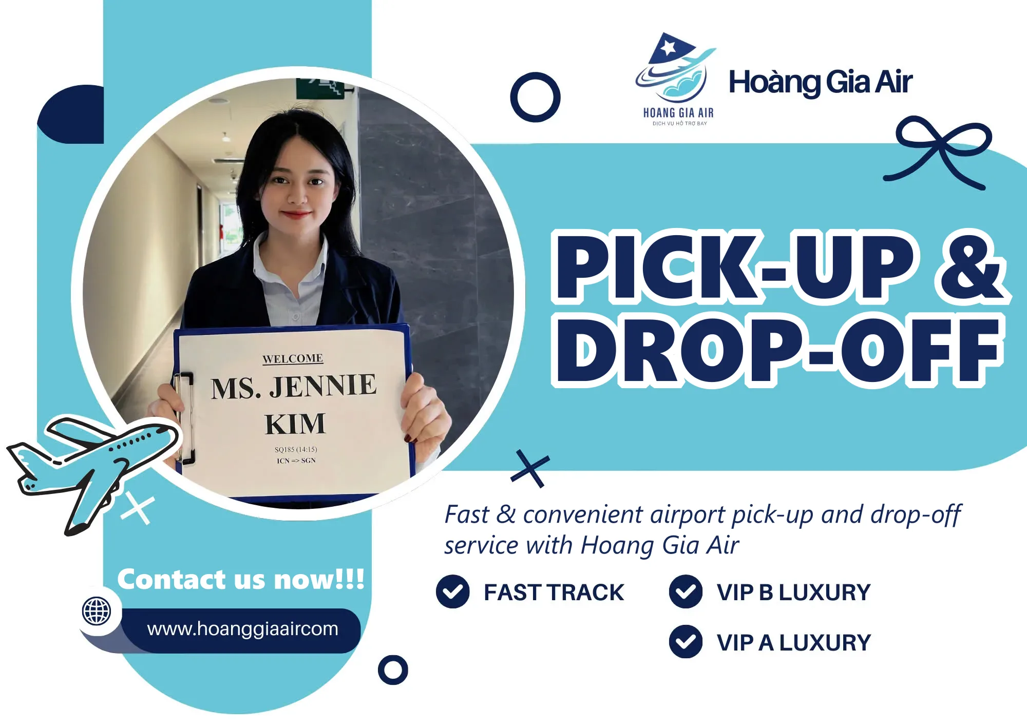 Fast Track VIP Passenger Pick-up and Drop-off Service at Vietnamese airports: Tan Son Nhat, Noi Bai, Da Nang, Phu Quoc